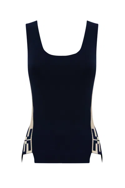 Elisabetta Franchi Top  Woman Color Navy