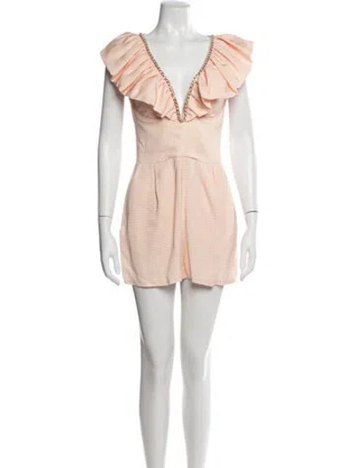 Pre-owned Elisabetta Franchi V-neck Romper In Multi