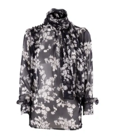 ELISABETTA FRANCHI ELISABETTA FRANCHI VOILE PRINTED BLOUSE
