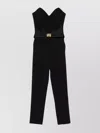 Elisabetta Franchi Strapless Jumpsuit With Macro-bow In Black
