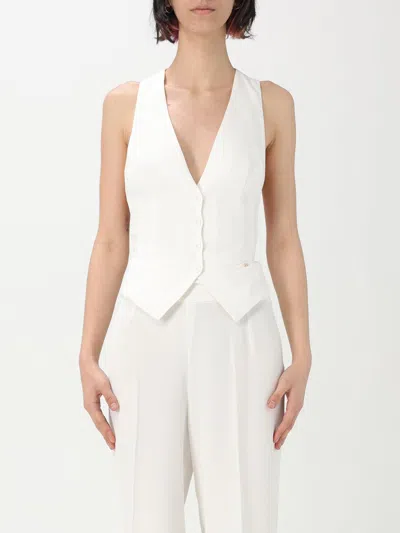 ELISABETTA FRANCHI WAISTCOAT ELISABETTA FRANCHI WOMAN COLOR WHITE,G80998001