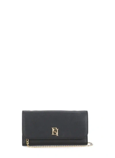 Elisabetta Franchi Wallet Witj Logo In Grey