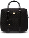 Elisabetta Franchi Weekend Monogram-pattern Suitcase In Black