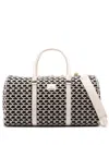 Elisabetta Franchi Weekender Monogram-pattern Bag In Black