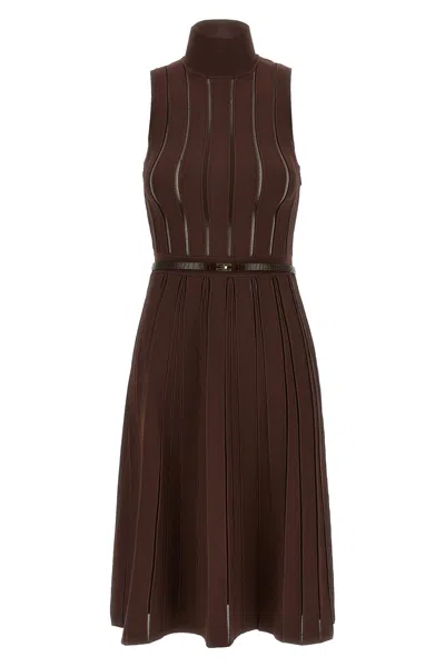 ELISABETTA FRANCHI WEFT DRESS À JOUR