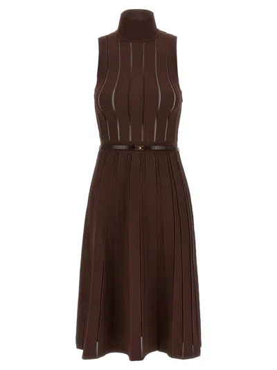ELISABETTA FRANCHI WEFT DRESS À JOUR