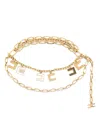 Elisabetta Franchi Welded Chain-link Belt In Gold