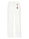 Elisabetta Franchi White Cotton Jeans In White