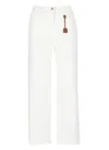 Elisabetta Franchi White Cotton Jeans