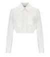 Elisabetta Franchi White Cotton Cropped Shirt