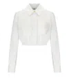Elisabetta Franchi White Cotton Cropped Shirt