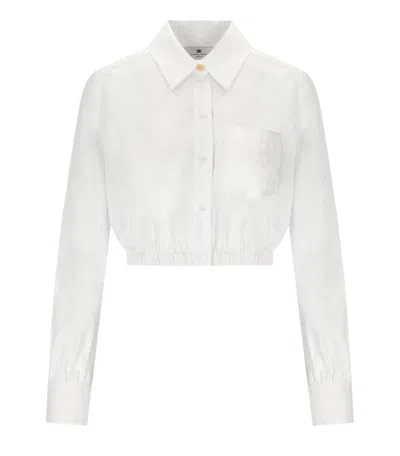 Elisabetta Franchi White Cropped Shirt