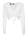 Elisabetta Franchi White Cropped Shirt In White