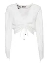 Elisabetta Franchi White Cropped Shirt In White