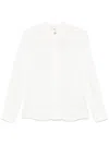 Elisabetta Franchi White Georgette Viscose Shirt In White