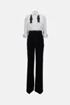 Elisabetta Franchi Jumpsuit With Bow Detail In White
