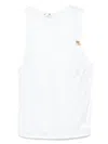 Elisabetta Franchi Scoop Neck Sleeveless Tank Top With Gold Embellishment