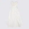 Elisabetta Franchi White Midi Dress
