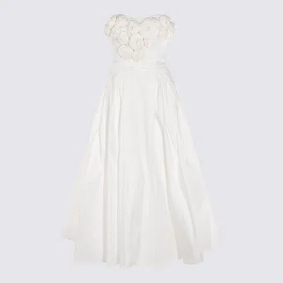 Elisabetta Franchi White Midi Dress