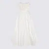 Elisabetta Franchi White Midi Dress