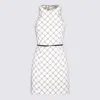 Elisabetta Franchi Stretchy Polyester Blend Dress In Beige