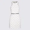 Elisabetta Franchi Mini Dress In Burro/nero