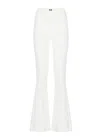 Elisabetta Franchi Flared Leg Trousers Gold-tone Hardware In Beige