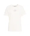 Elisabetta Franchi White T-shirt With Discreet Front Print In White