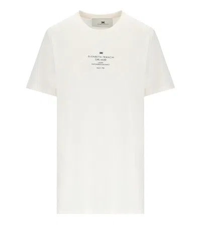 Elisabetta Franchi White T-shirt With Logo