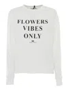 Elisabetta Franchi White Top With Bold Printed Message In Yellow