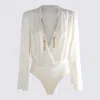 Elisabetta Franchi White Bodysuit In White