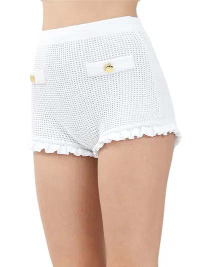 Elisabetta Franchi White Viscose Polyester Women Shorts In Multi