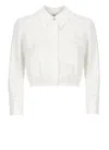 Elisabetta Franchi White Cotton Cropped Shirt In White
