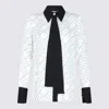 Elisabetta Franchi Casual Geometric Pattern Long Sleeve Top In Multi