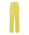 Elisabetta Franchi Cedar Wide Leg Trousers In Yellow