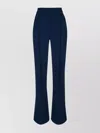 Elisabetta Franchi Wide Leg High Waist Trousers With Belt Loops