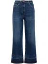 Elisabetta Franchi Wide-leg Jeans In Blue