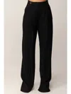Elisabetta Franchi Wide Leg Trousers In Black