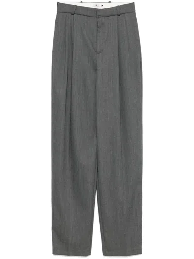 Elisabetta Franchi Wide-leg Trousers In Grey