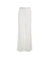Elisabetta Franchi Wide-leg Trousers With High Waist In White