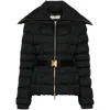 Elisabetta Franchi Quilted Puffer Jacket In Black