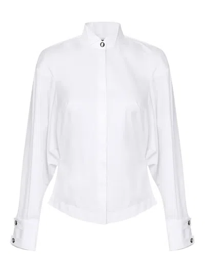Elisabetta Franchi Wing Tip-collar Shirt In White