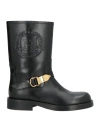 Elisabetta Franchi Woman Ankle Boots Black Size 8 Leather