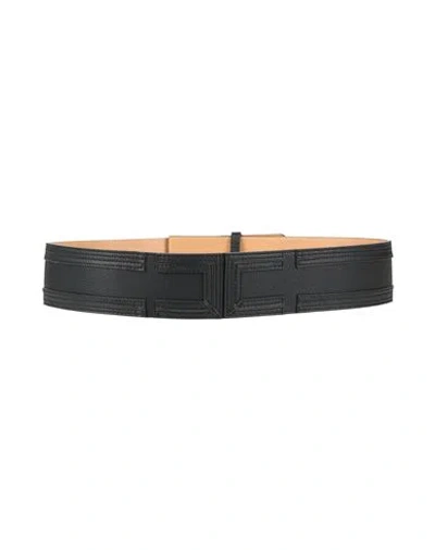 Elisabetta Franchi Woman Belt Black Size 10 Synthetic Fibers