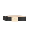 Elisabetta Franchi Woman Belt Black Size 8 Bovine Leather