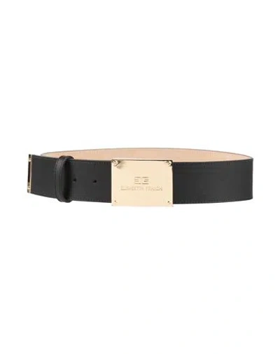 Elisabetta Franchi Woman Belt Black Size 8 Bovine Leather