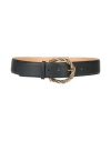 Elisabetta Franchi Woman Belt Black Size 8 Synthetic Fibers