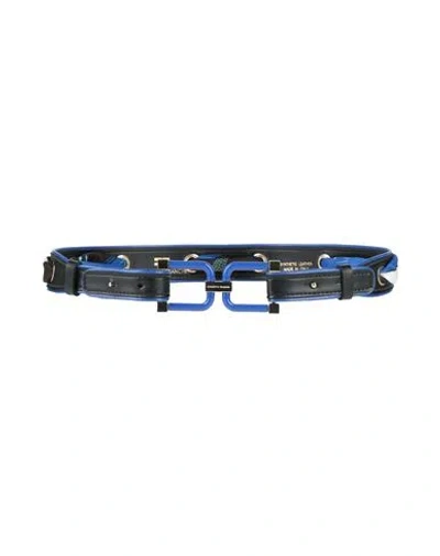 Elisabetta Franchi Woman Belt Blue Size 4 Synthetic Fibers, Polyester