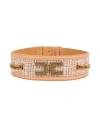 Elisabetta Franchi Woman Belt Blush Size 4 Textile Fibers In Pink