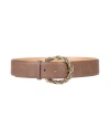 Elisabetta Franchi Woman Belt Chocolate Brown Size 10 Synthetic Fibers In Brown